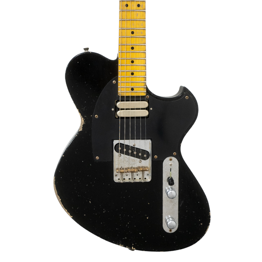 NEWMAN TORN AND FRAYED - BLACK HEAVY AGED