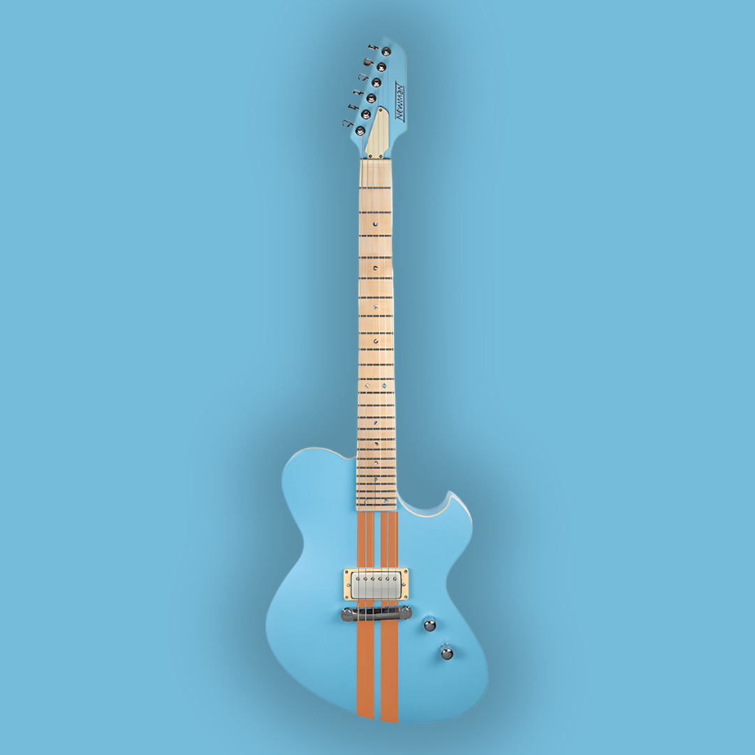 NEWMAN HONEYCOMB JUNIOR GT-40 FIXED PICKUPS - BABY BLUE W/ RACING STRIPES