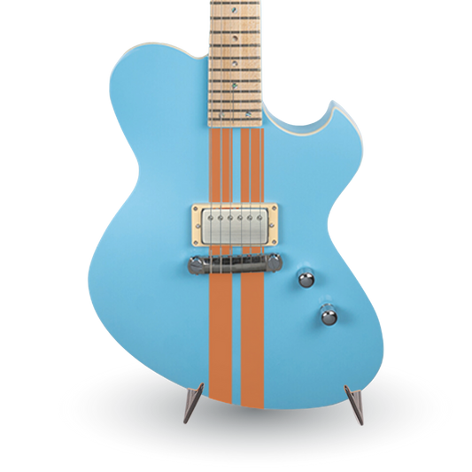 NEWMAN HONEYCOMB JUNIOR GT-40 FIXED PICKUPS - BABY BLUE W/ RACING STRIPES
